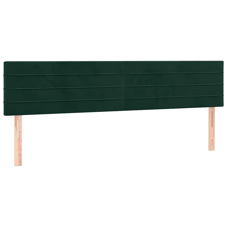Sommier à lattes de lit et matelas Vert foncé 180x200cm Velours - 6