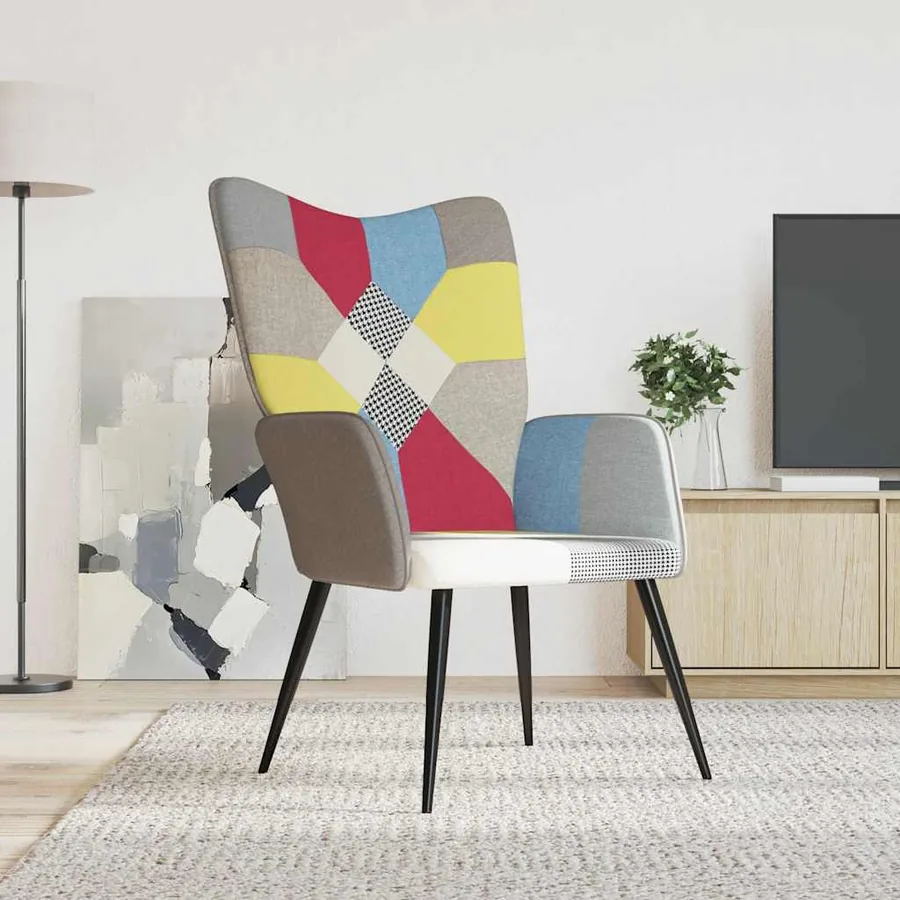 Chaise de relaxation Patchwork Tissu