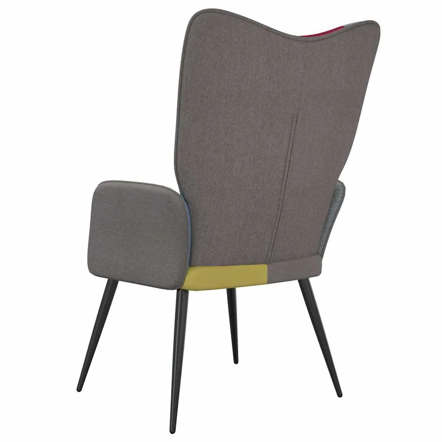 Chaise de relaxation Patchwork Tissu - 5