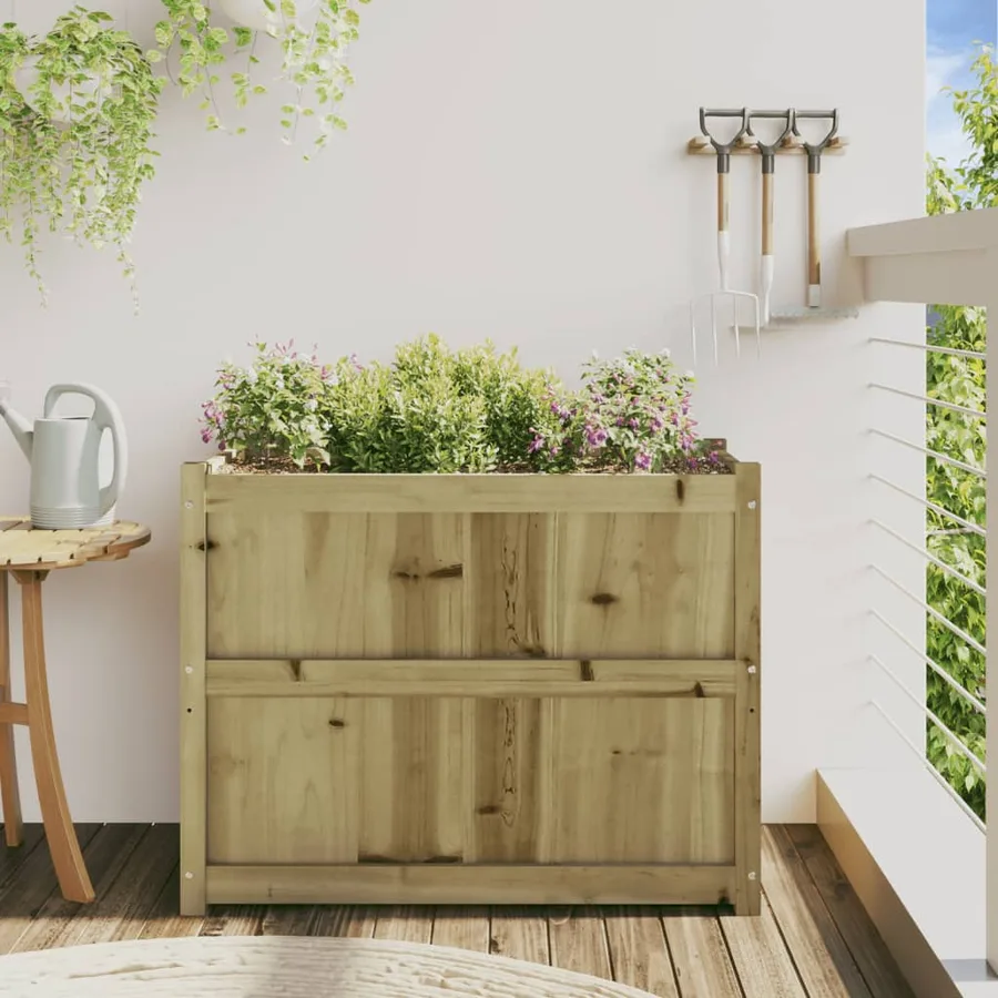 Jardinière 90x50x70 cm bois de pin imprégné - 3