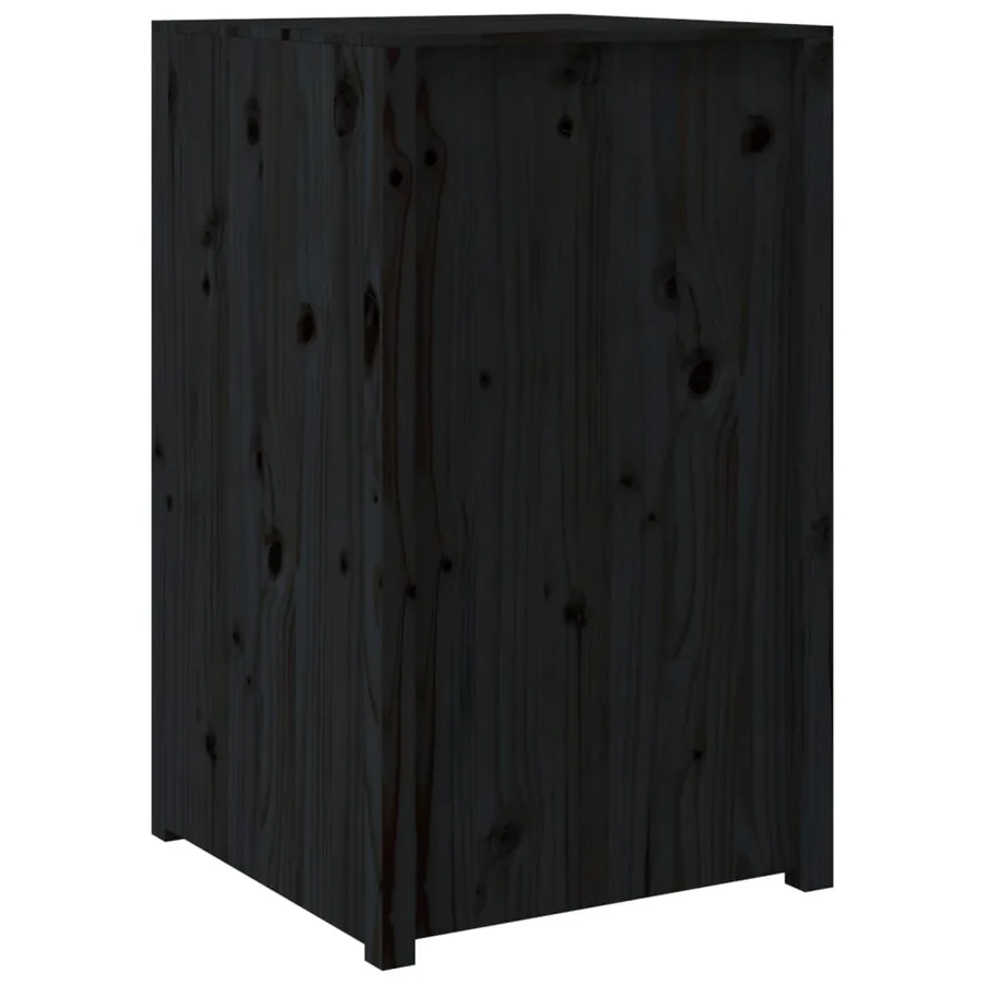 Armoire de cuisine d'extérieur MEPPEL noir 55x55x92 cm bois pin massif - 6
