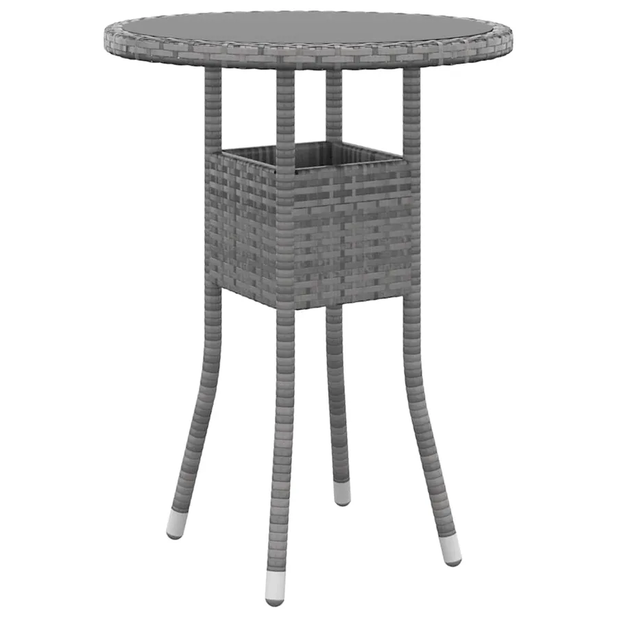 Salon de jardin 5 pcs Résine tressée Gris - 5