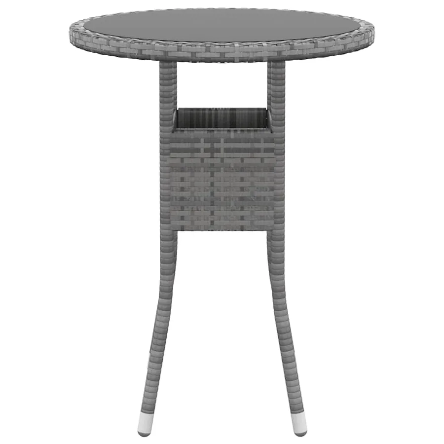 Salon de jardin 5 pcs Résine tressée Gris - 6