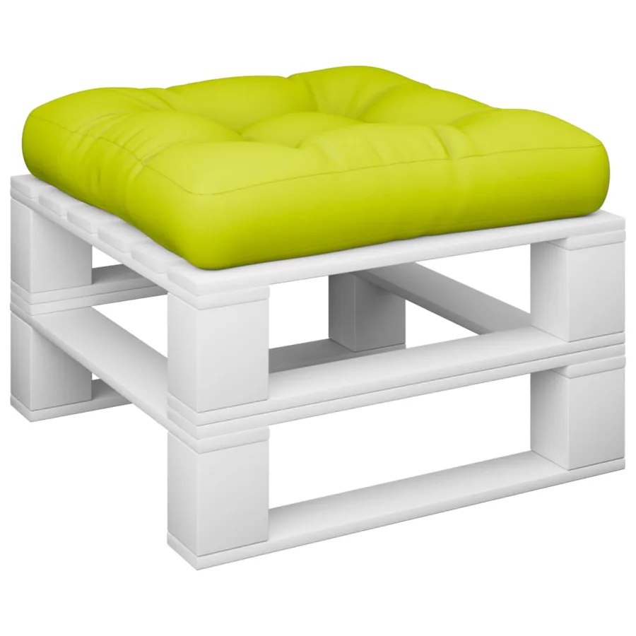 Coussin de palette vert brillant 60x60x12 cm tissu - 3
