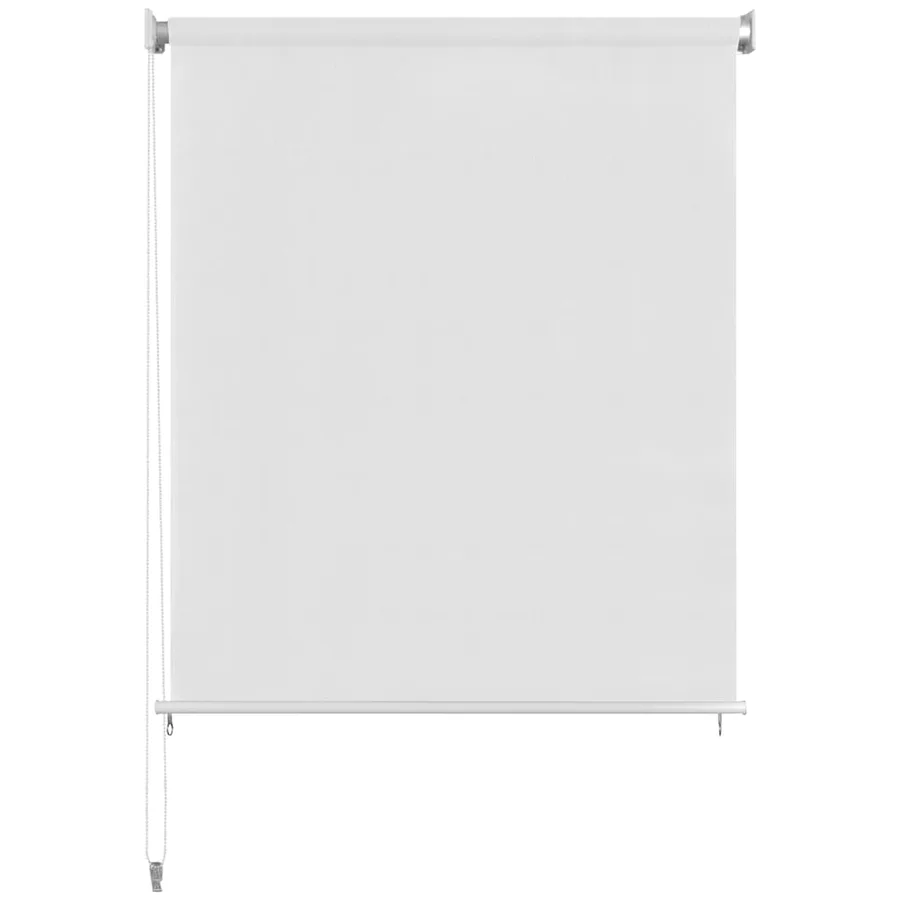 Store roulant d'extérieur blanc 85 (l) x 230 (H) cm HDPE - 2