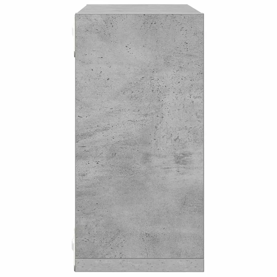 Étagères cube murales 2 pcs Gris béton 30x15x30 cm - 7