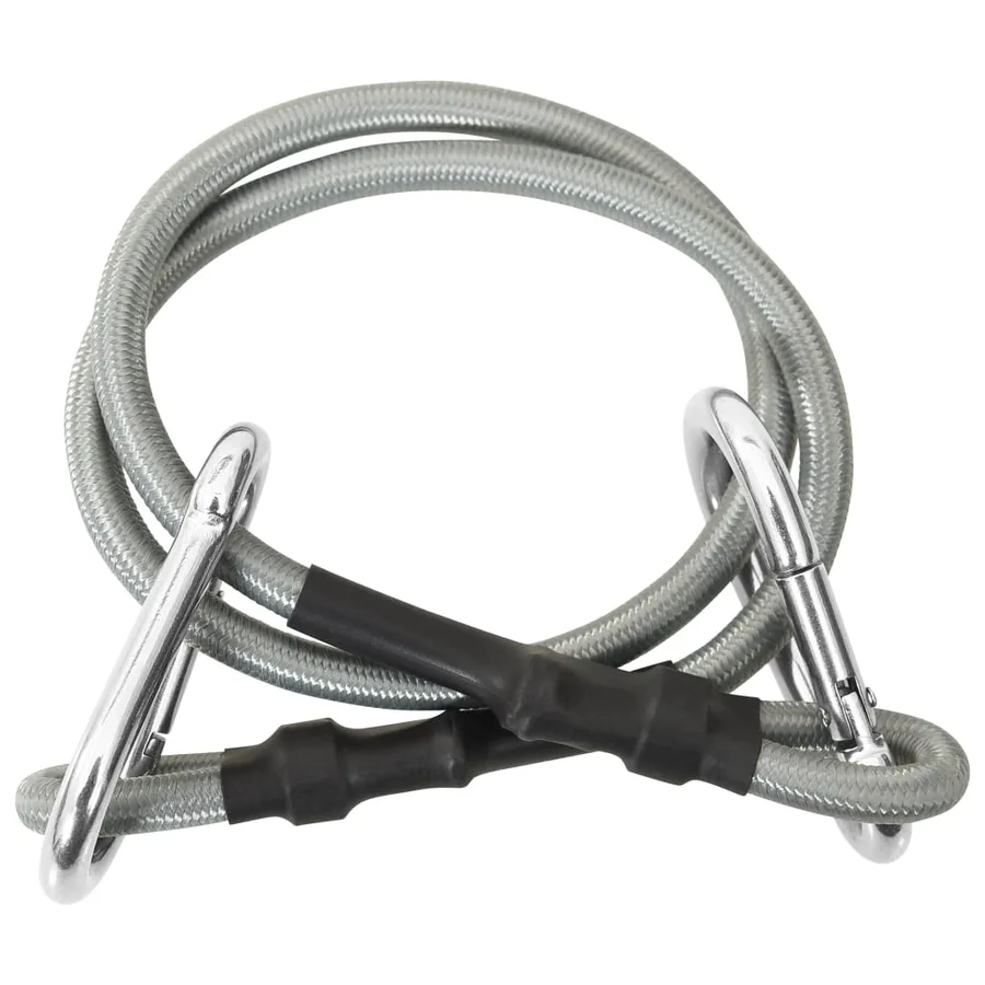 Cordes avec mousqueton 4 pcs Caoutchouc - 3