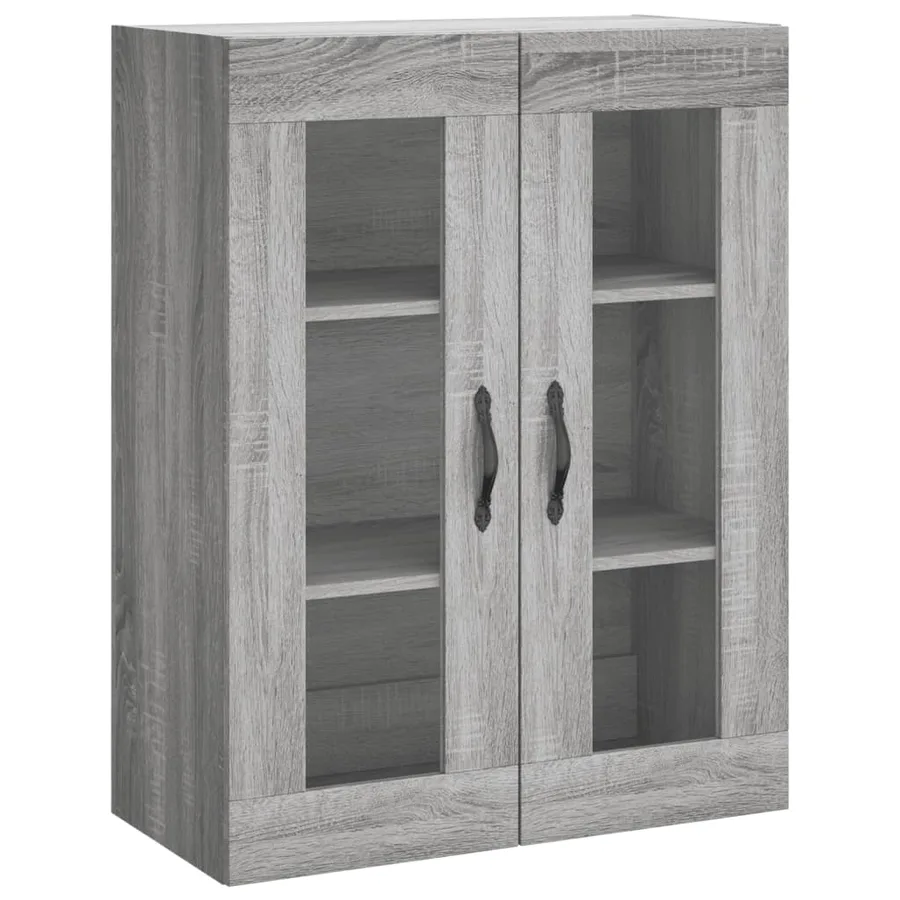 Buffet haut Sonoma gris 69,5x34x180 cm Bois d'ingénierie - 5