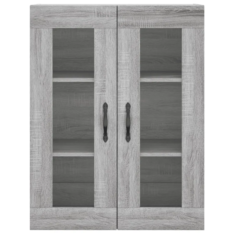 Buffet haut Sonoma gris 69,5x34x180 cm Bois d'ingénierie - 6