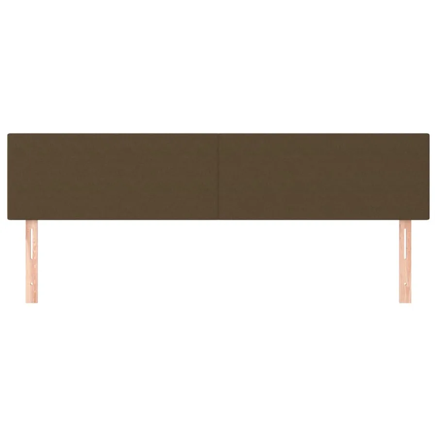Têtes de lit Marron foncé 180 x 5 x 78/88 cm Tissu - 3