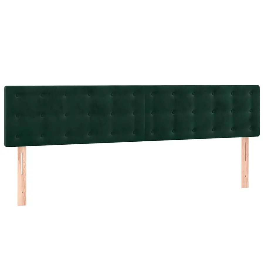 Sommier à lattes de lit et matelas Vert foncé 160x200cm Velours - 6