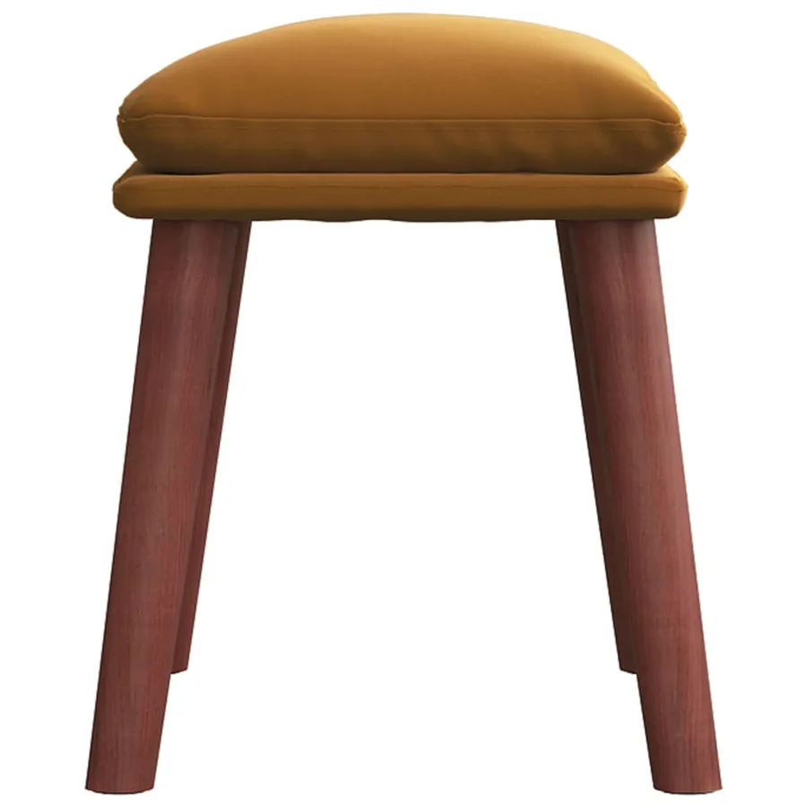 Repose-pied Marron 45x29,5x35 cm Velours - 4