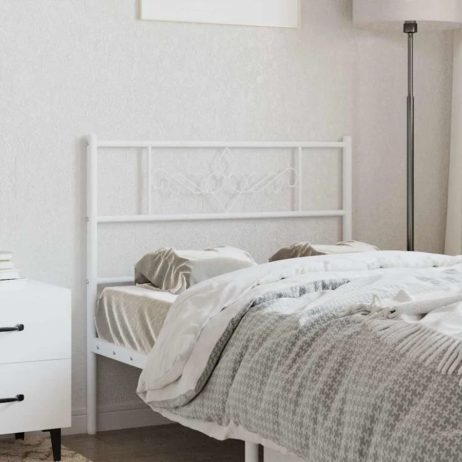Tête de lit de remplacement métal blanc 75 cm