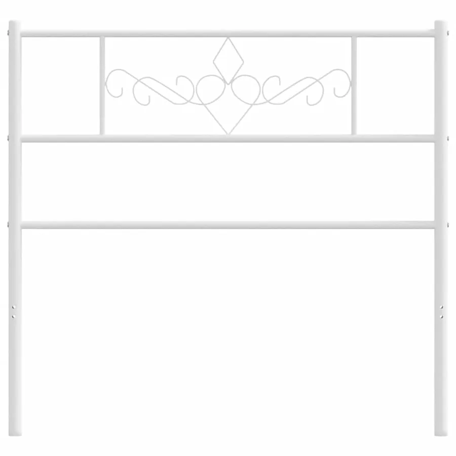 Tête de lit de remplacement métal blanc 75 cm - 3