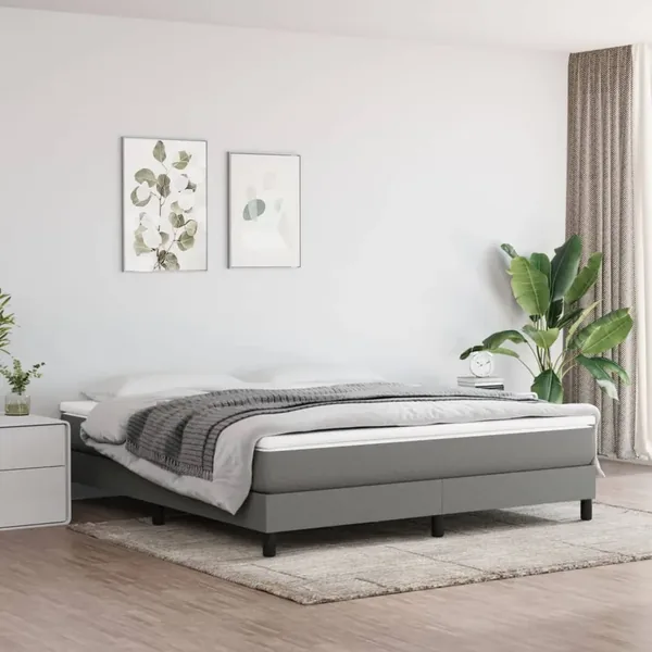Matelas de lit à ressorts ensachés fermeté moyenne 183x213x20 cm tissu