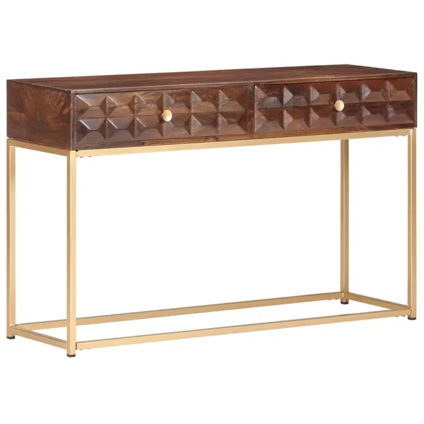 Console en bois de manguier massif 122 x 36 x 75 cm