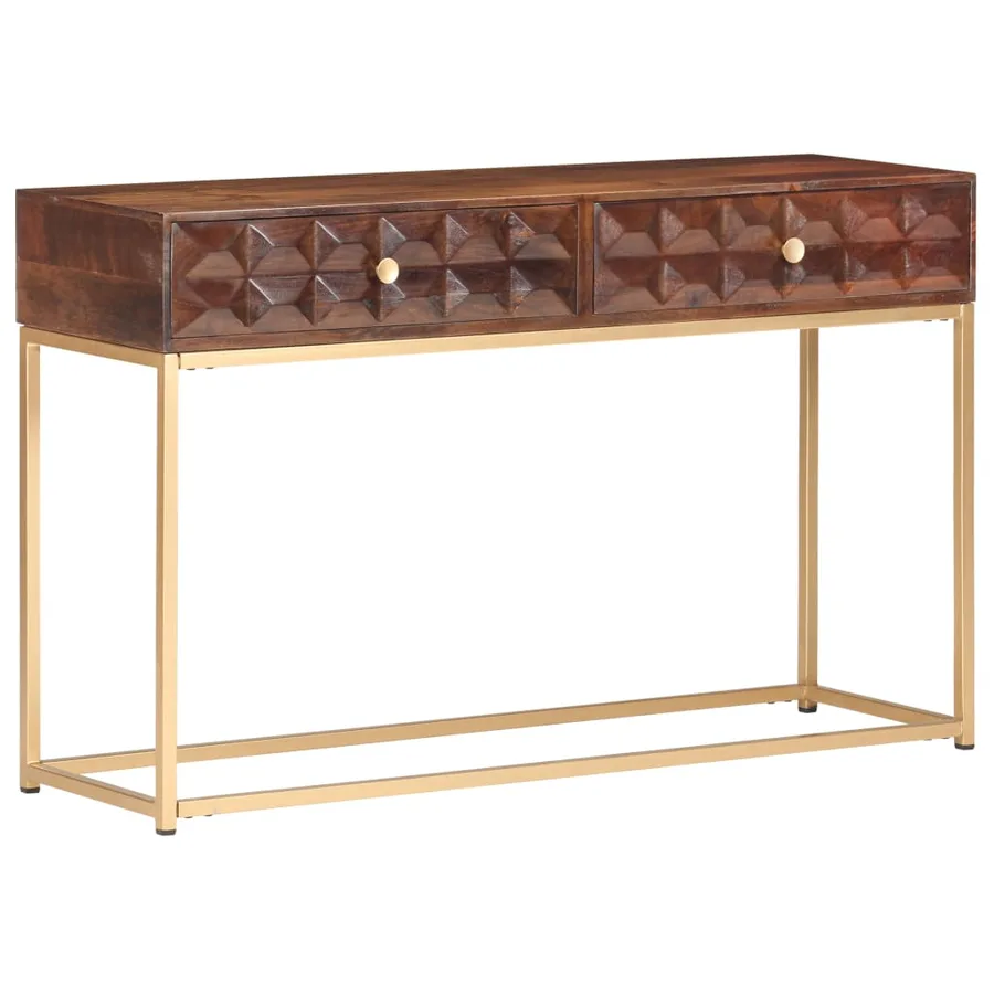 Console en bois de manguier massif 122 x 36 x 75 cm - 10