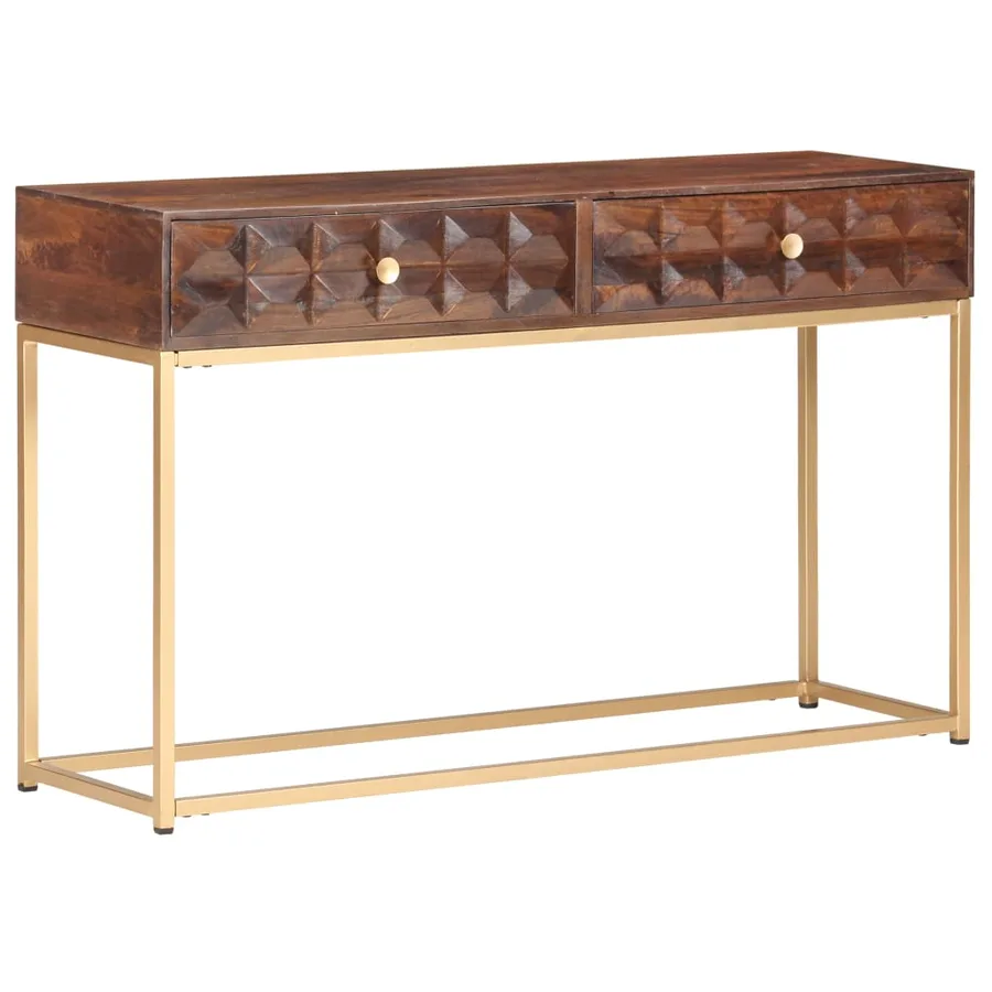 Console en bois de manguier massif 122 x 36 x 75 cm - 11