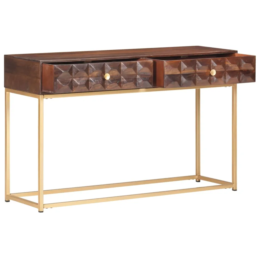 Console en bois de manguier massif 122 x 36 x 75 cm - 2