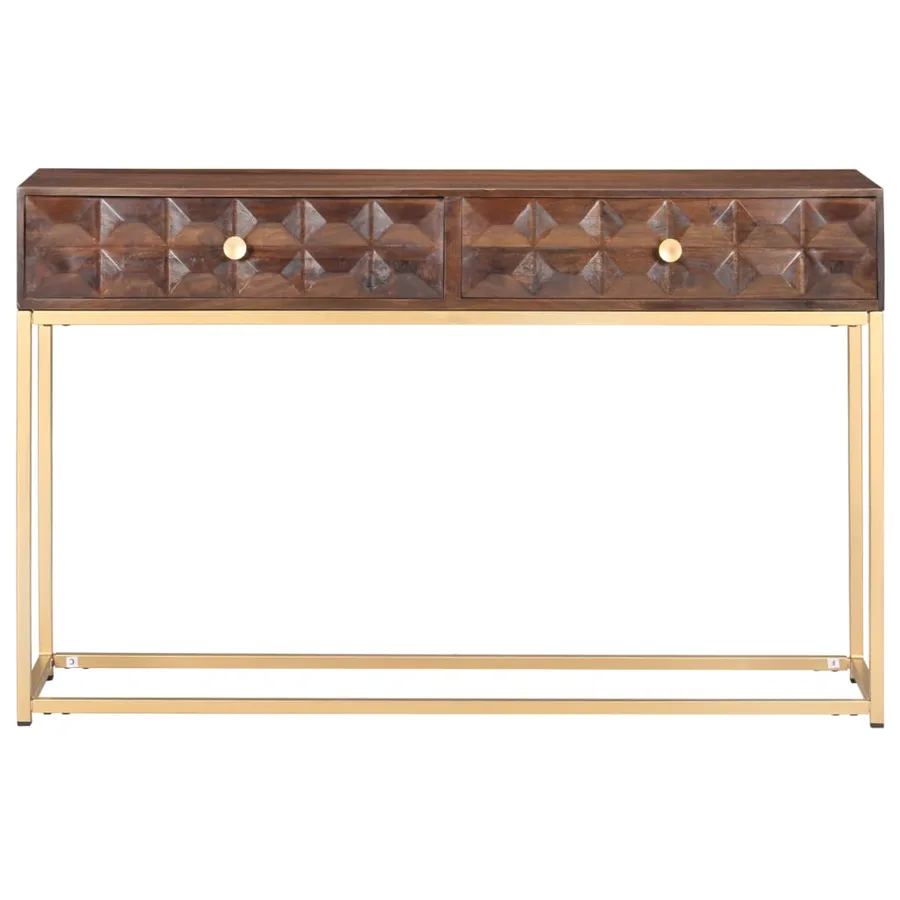 Console en bois de manguier massif 122 x 36 x 75 cm - 3