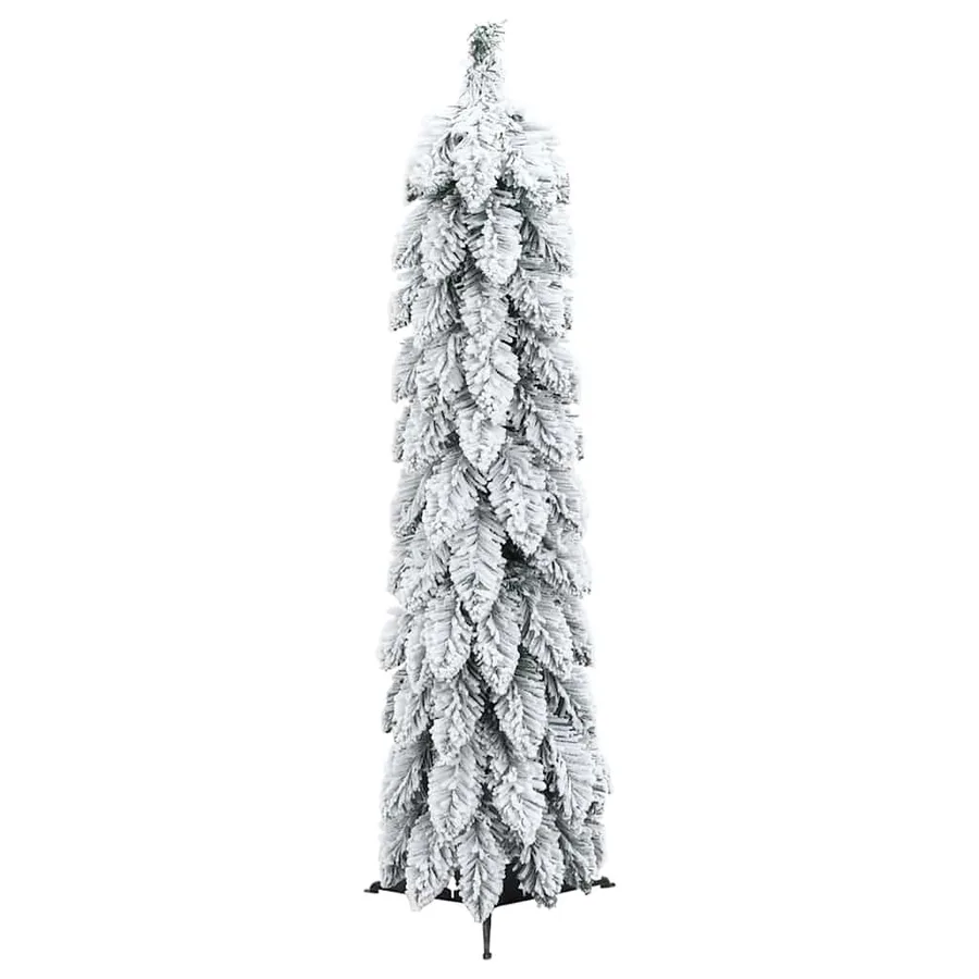 Sapin de Noël artificiel pré-éclairé avec 45 LED/neige floquée - 4