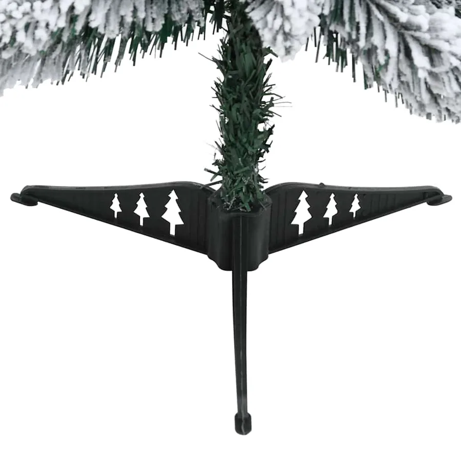 Sapin de Noël artificiel pré-éclairé avec 45 LED/neige floquée - 8