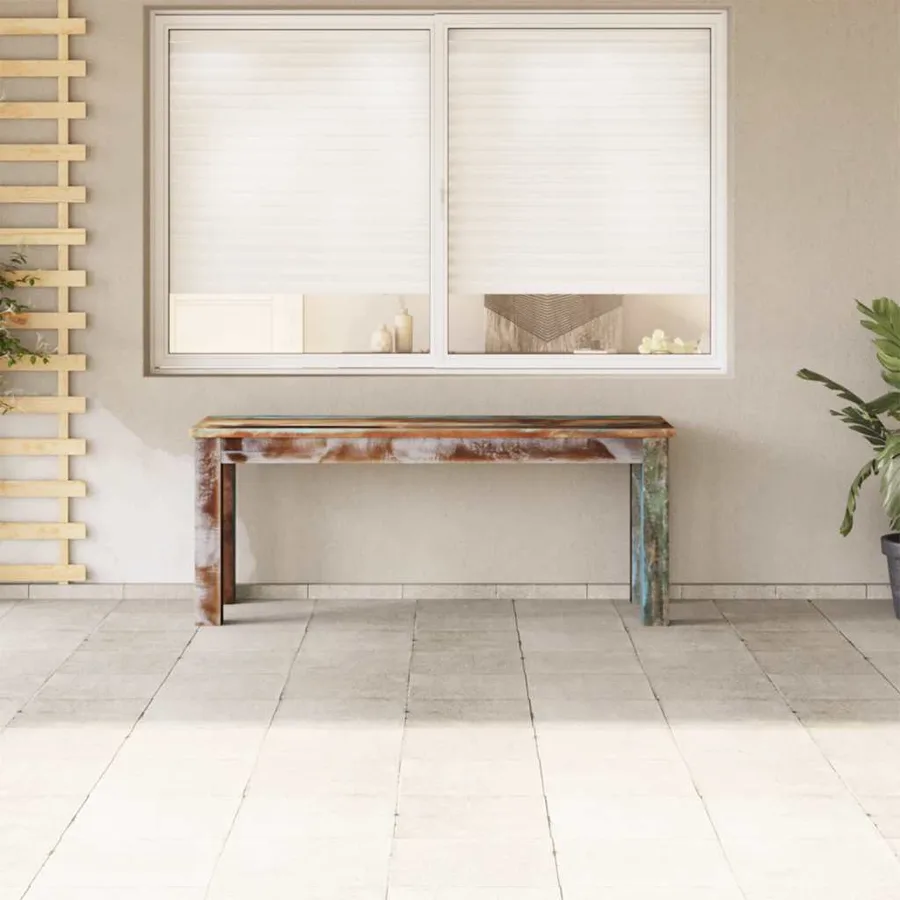 Banc 110x35x45 cm Bois de récupération massif - 3