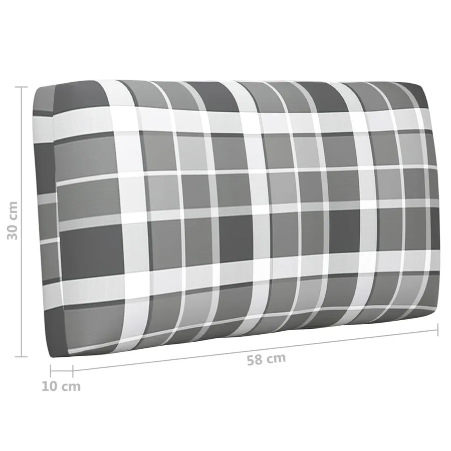 Salon de jardin palette 4 pcs et coussins Pin imprégné de blanc - 12