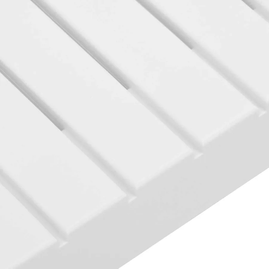 Table de salon de jardin Plastique blanc - 4