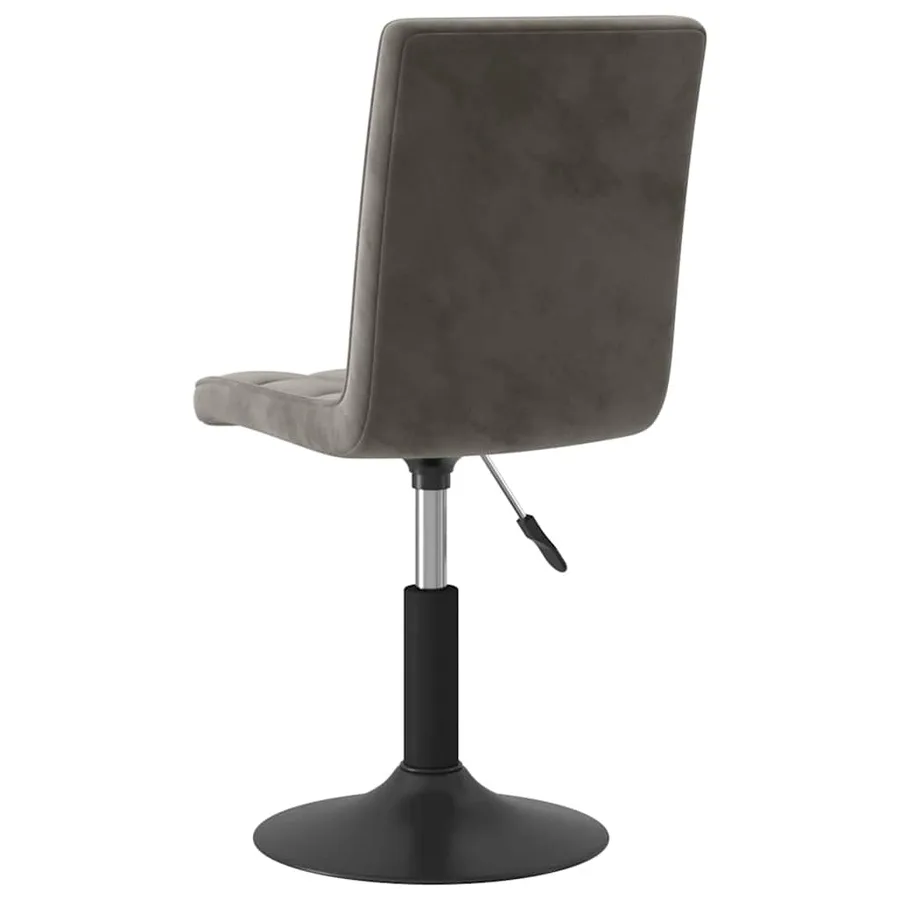 Chaises pivotantes à manger lot de 2 gris foncé velours - 6