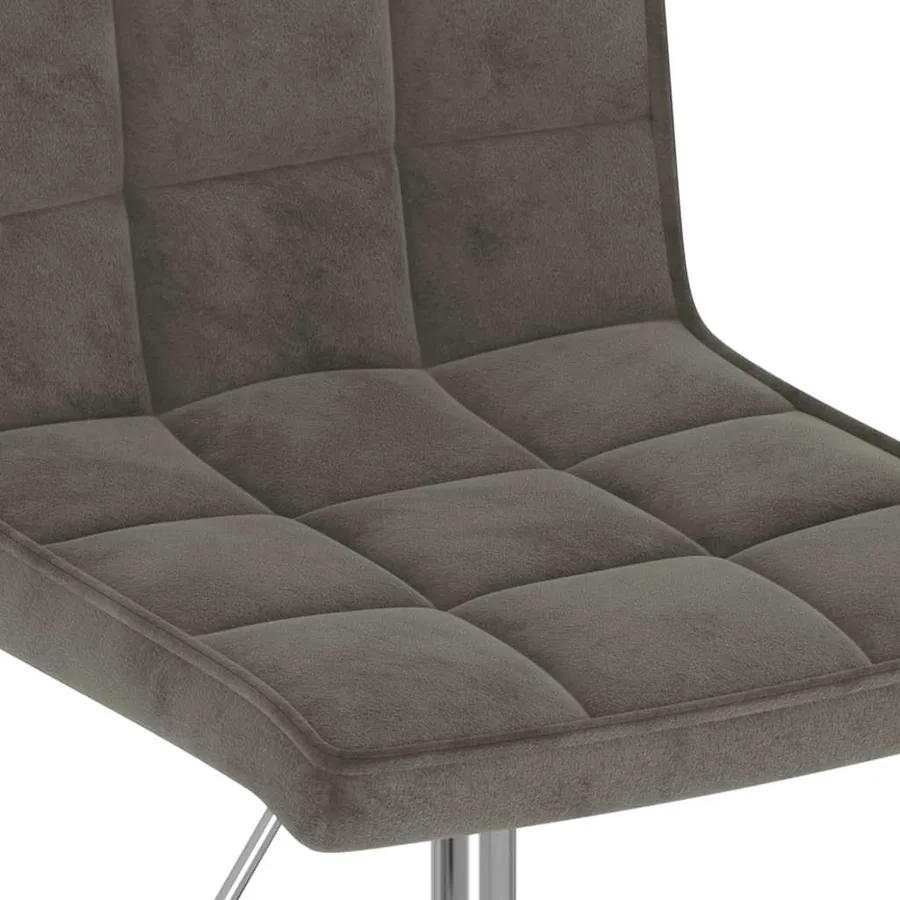 Chaises pivotantes à manger lot de 2 gris foncé velours - 8