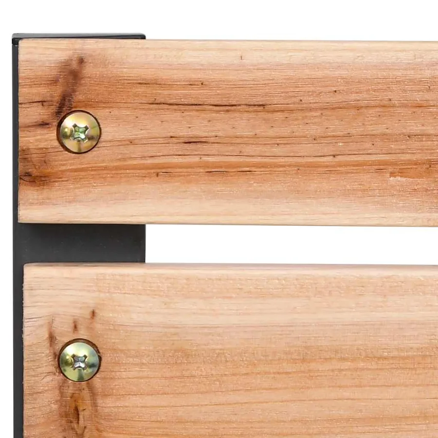 Chaises de jardin lot de 2 Bois - 7