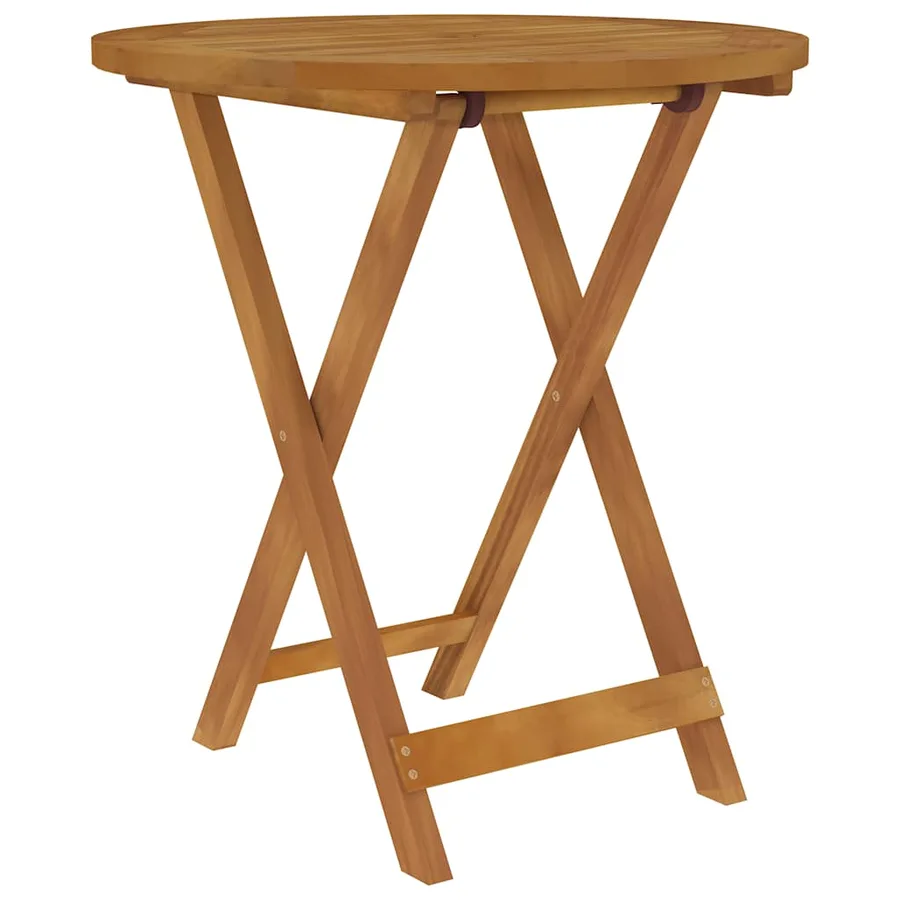 Ensemble à manger de jardin pliable 3 pcs Bois d'acacia solide - 2
