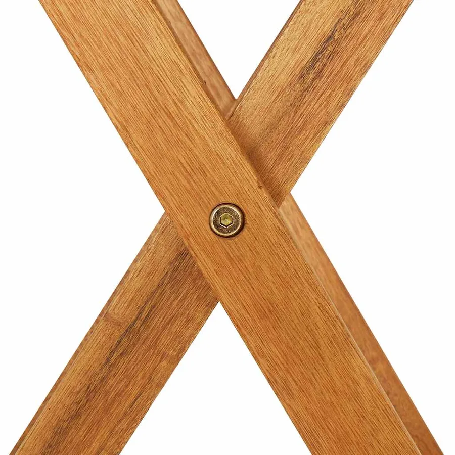 Ensemble à manger de jardin pliable 3 pcs Bois d'acacia solide - 6