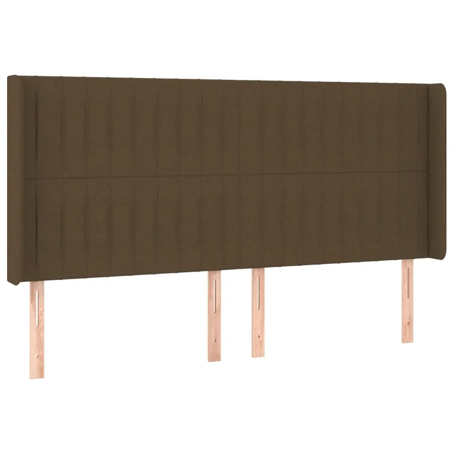 Sommier à lattes de lit matelas et LED Marron foncé 180x200cm - 7