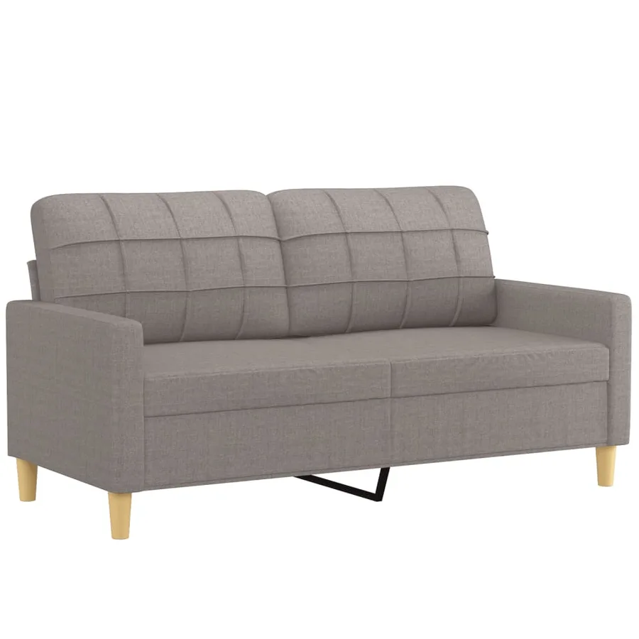 Ensemble de canapés 3 pcs avec coussins taupe tissu - 3