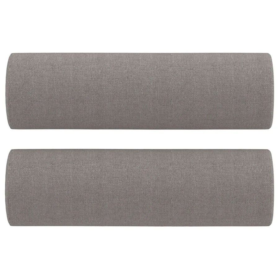 Ensemble de canapés 3 pcs avec coussins taupe tissu - 6