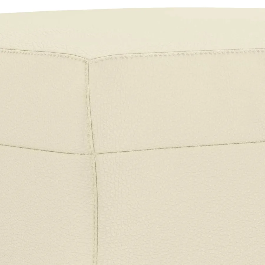 Ensemble de canapés 4 pcs avec coussins crème similicuir - 10