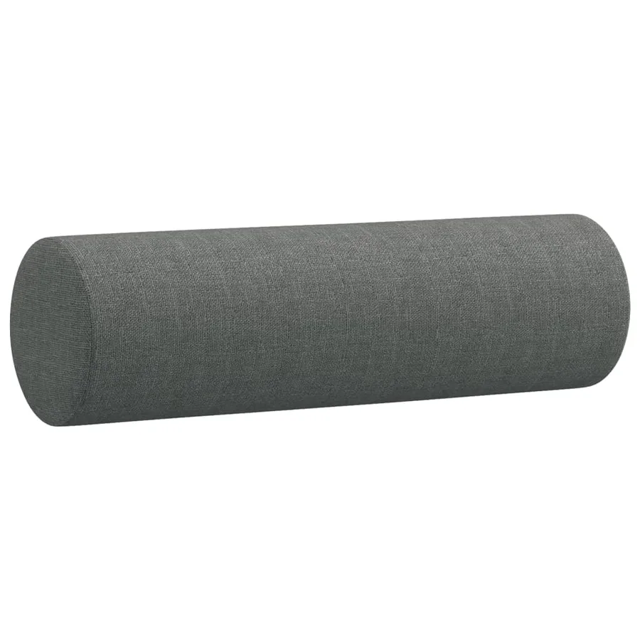 Ensemble de canapés 2 pcs coussins gris foncé tissu - 6