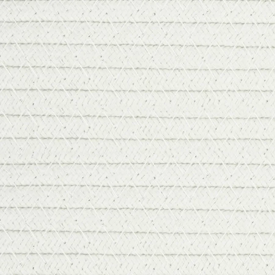 Panier de rangement gris et blanc Ø38x46 cm coton - 8