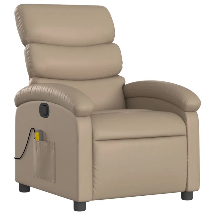 Fauteuil de massage inclinable Cappuccino Similicuir - 3