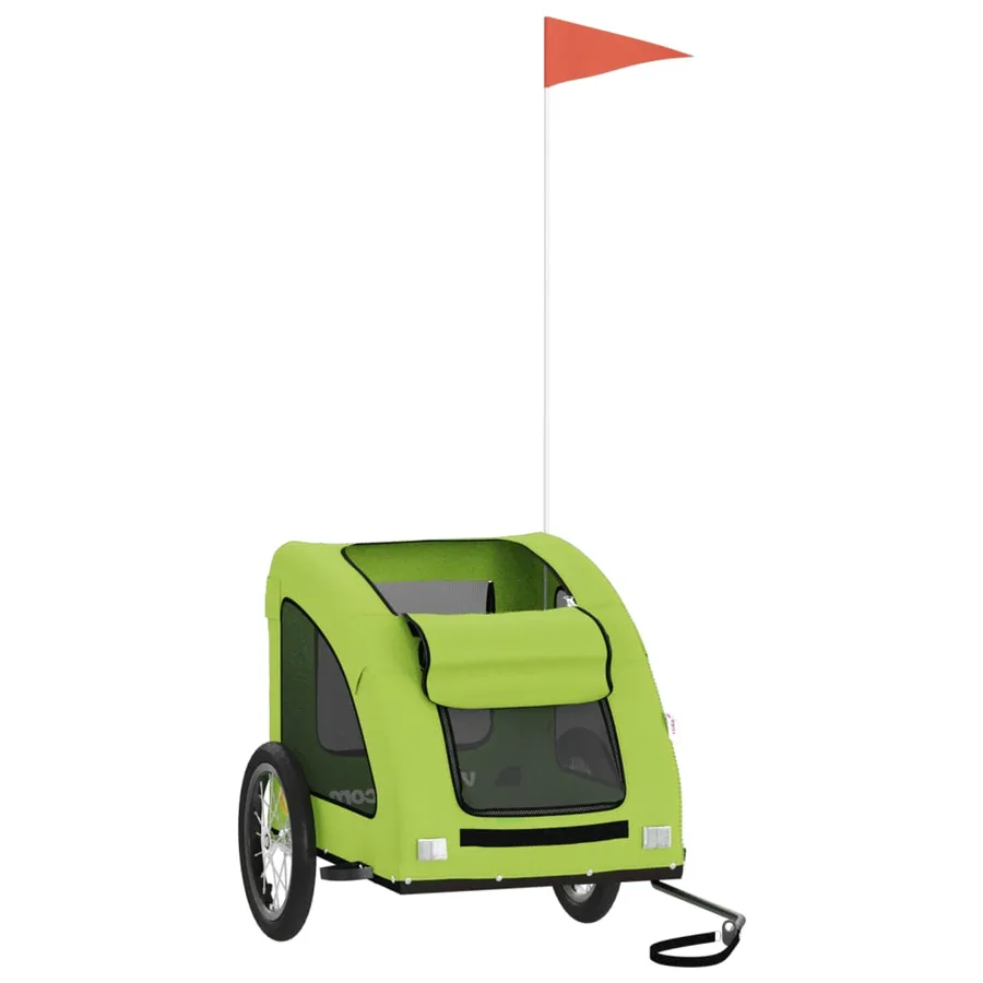 Remorque de vélo pour animaux de compagnie vert - 3