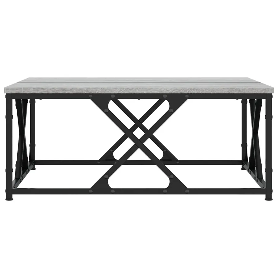 Table basse sonoma gris 70x70x30 cm bois d'ingénierie - 5