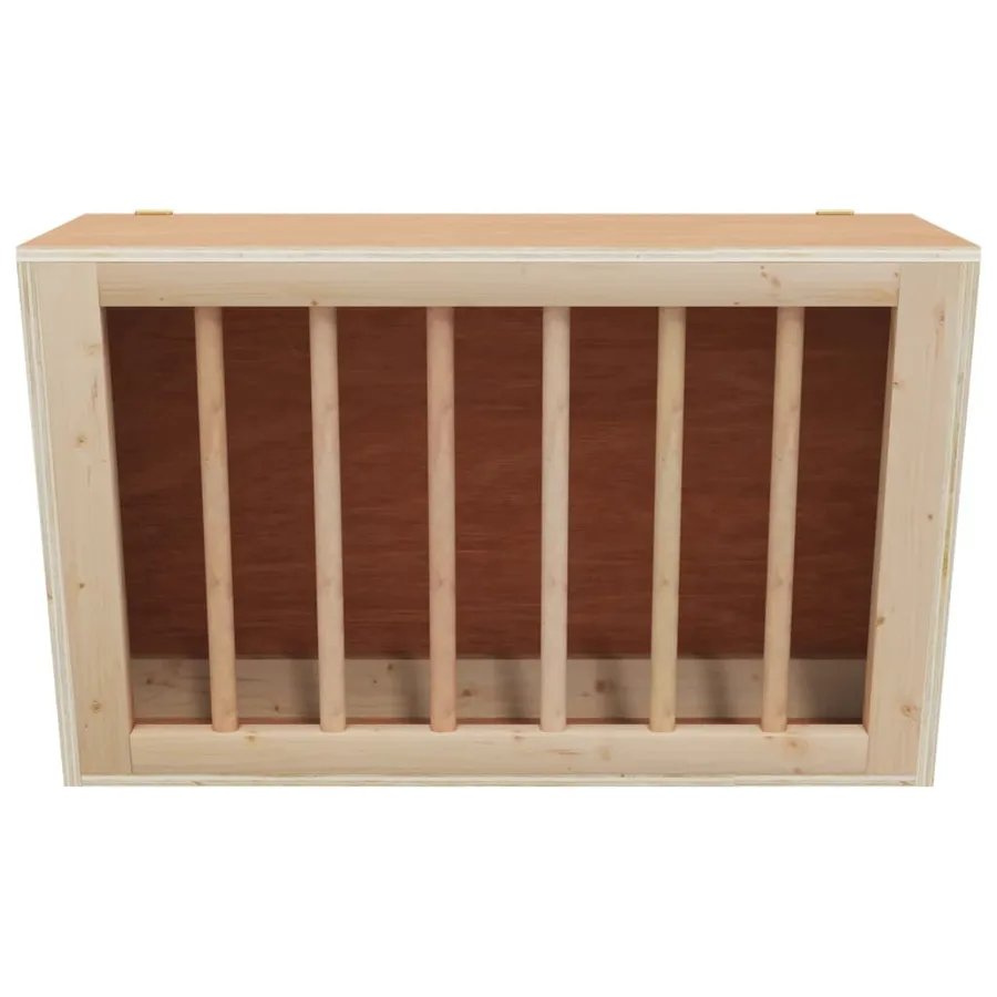 Mangeoire à foin pour lapins 37x18,5x23 cm bois massif sapin - 3