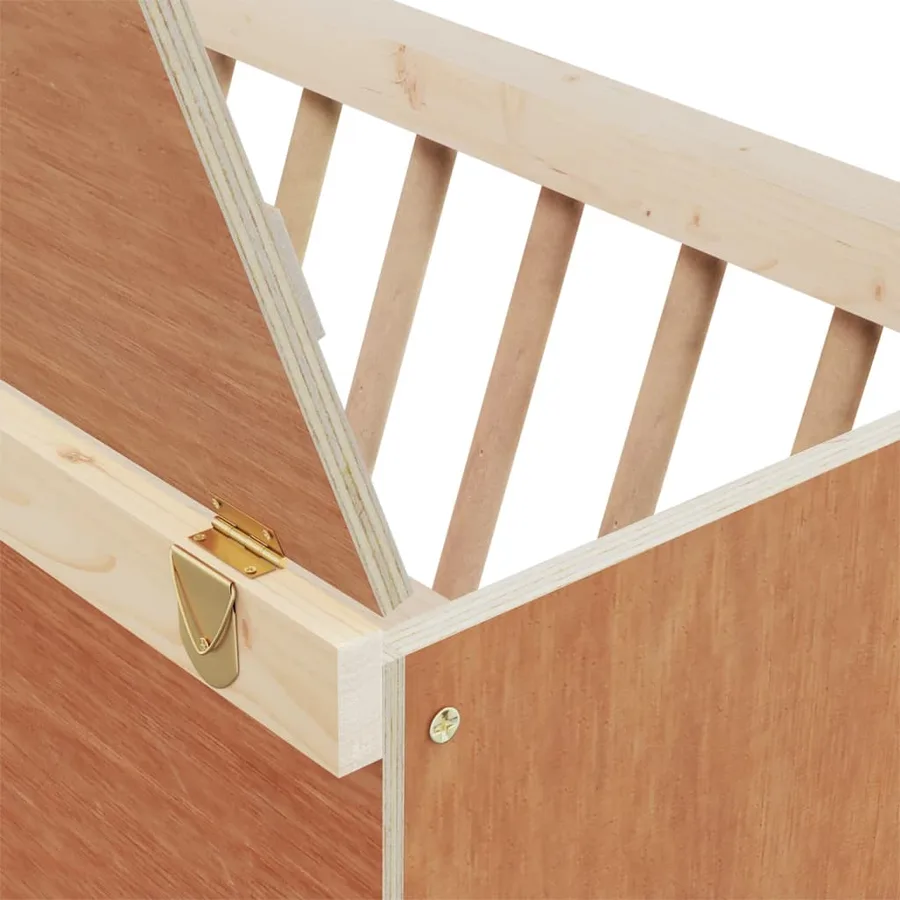 Mangeoire à foin pour lapins 37x18,5x23 cm bois massif sapin - 7