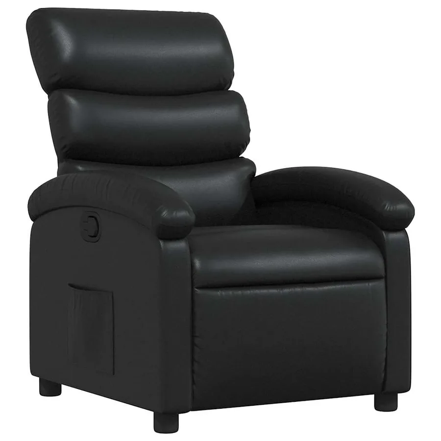 Fauteuil inclinable Noir Similicuir - 2