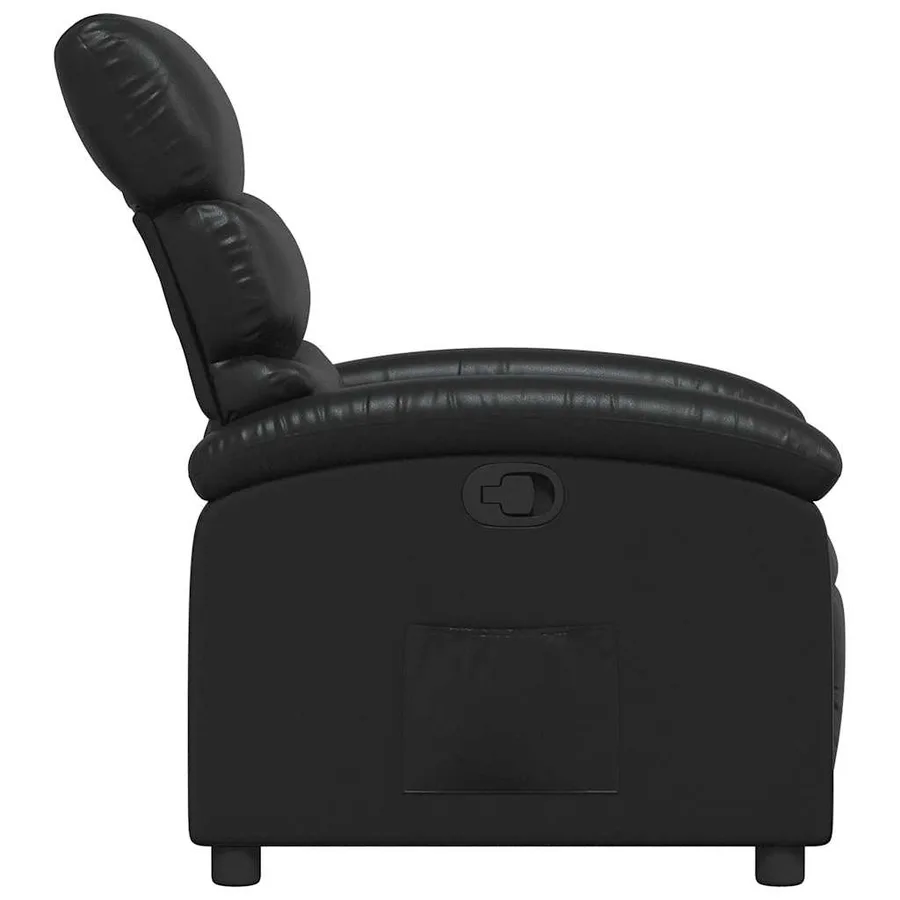 Fauteuil inclinable Noir Similicuir - 5