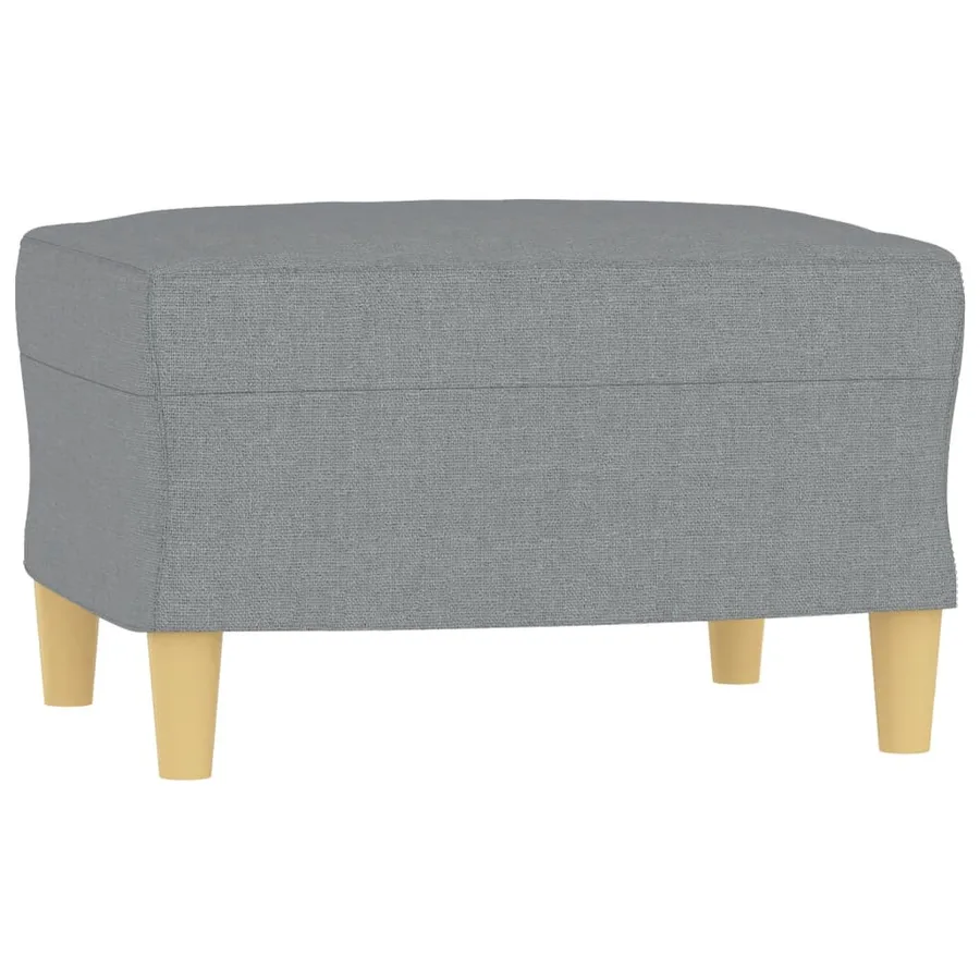 Ensemble de canapés 4 pcs coussins gris clair tissu - 6