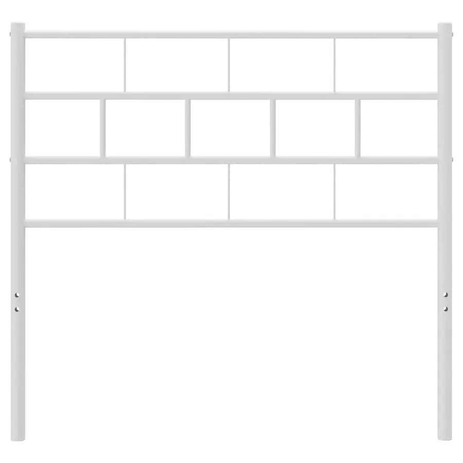 Tête de lit de remplacement métal blanc 75 cm - 3
