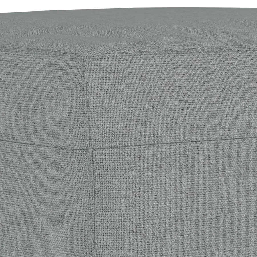 Ensemble de canapés 3 pcs coussins gris clair tissu - 9